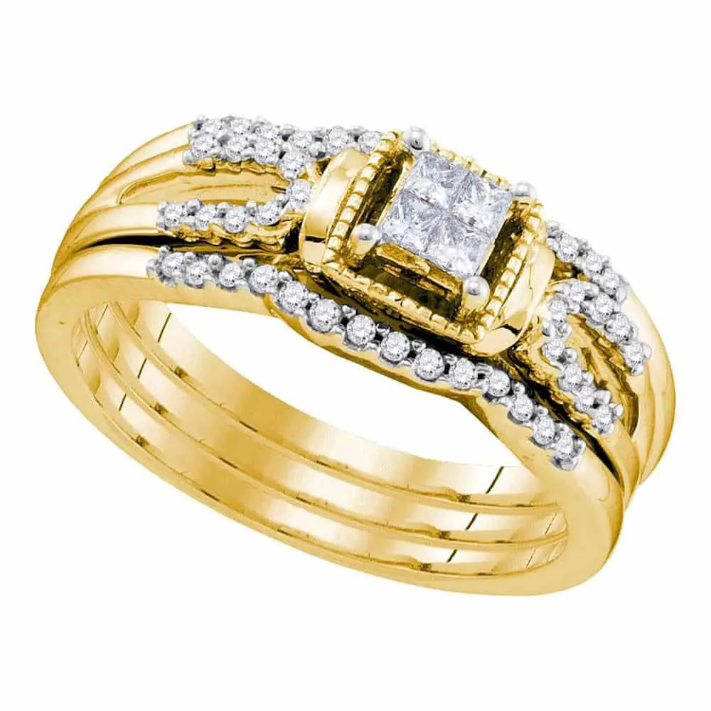 10K Yellow Gold Ring 0.26ctw Diamond